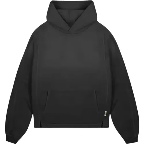 Grauer Hoodie mit abgesenktem Saum aus Baumwolle , Herren, Größe: M - REPRESENT - Modalova