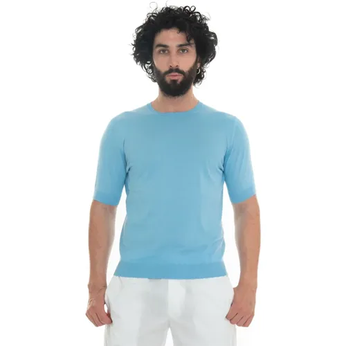 Slim Fit Jersey T-shirt , Herren, Größe: L - Hindustrie - Modalova
