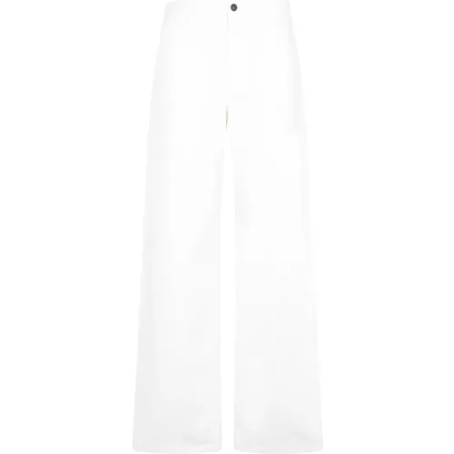 Weiße Baumwoll Wide-Leg Jeans - The Row - Modalova