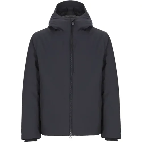 Blaue Steppjacke mit Kapuze , Herren, Größe: 2XL - Save The Duck - Modalova