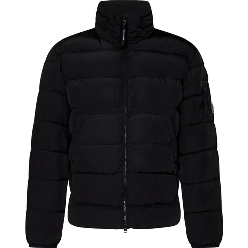 Padded Quilted Coat with Lens Detail , male, Sizes: XL, L, M - C.P. Company - Modalova