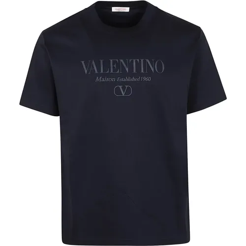 Iconic Regular Baumwoll T-Shirt , Herren, Größe: L - Valentino Garavani - Modalova