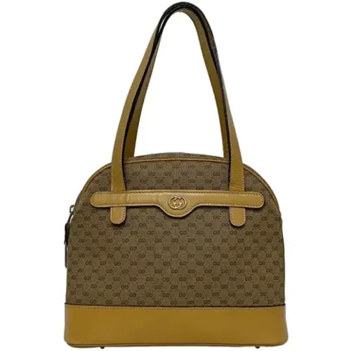 Pre-owned Canvas Gucci Boston Bag , female, Sizes: ONE SIZE - Gucci Vintage - Modalova