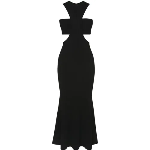 Flared Dress with Harness , female, Sizes: M - alexander mcqueen - Modalova