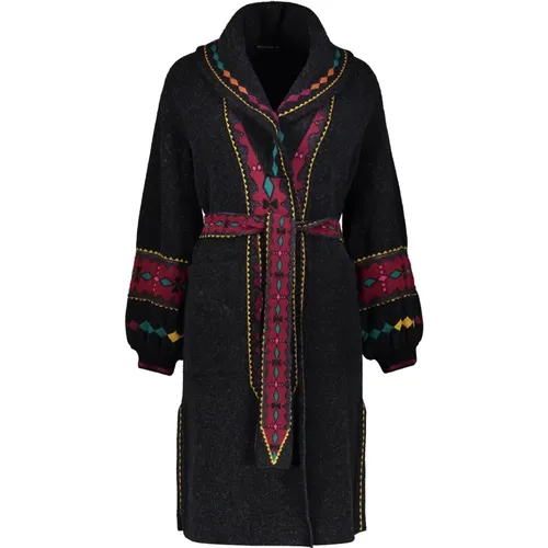 Cardigan mit Jacquardmuster und Gürtel , Damen, Größe: 2XS - ETRO - Modalova