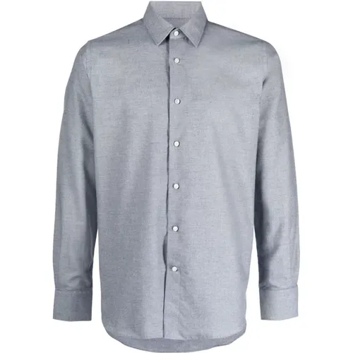 Cotton stretch shirt , male, Sizes: 4XL - Canali - Modalova
