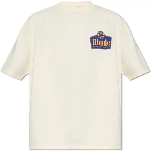 T-shirt with logo , male, Sizes: L, S, XL - Rhude - Modalova