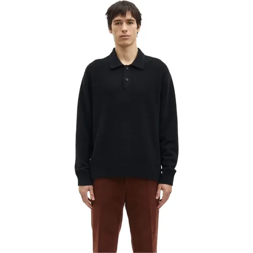 Milano Knit Polo Sweater , male, Sizes: XL, L - Samsøe Samsøe - Modalova