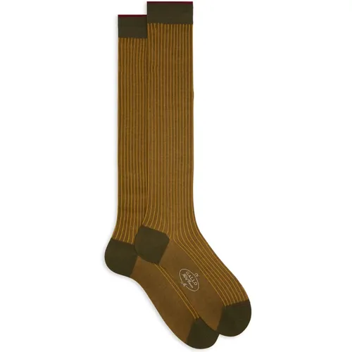 Stilvolle Italienische Baumwollsocken , Herren, Größe: M - Gallo - Modalova