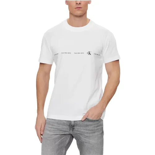 Logo Repeat Herren T-Shirt , Herren, Größe: XL - Calvin Klein Jeans - Modalova