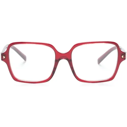 Rote Optische Brille für den täglichen Gebrauch , Damen, Größe: 51 MM - Prada - Modalova