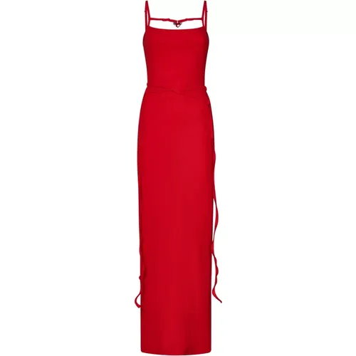 Adjustable Strap Dress with Heart Pendant , female, Sizes: M - Ottolinger - Modalova