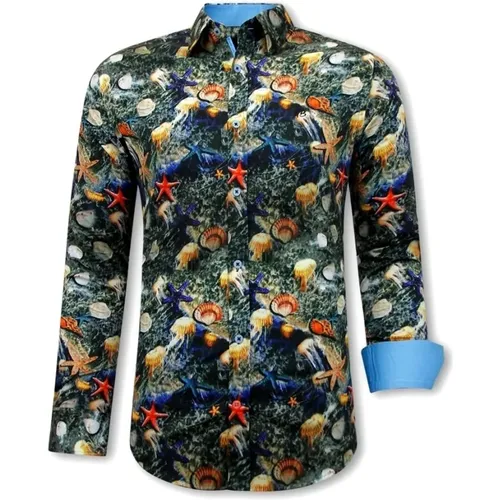 Floral Shirt Men - 3095 , male, Sizes: L, M, S - Gentile Bellini - Modalova