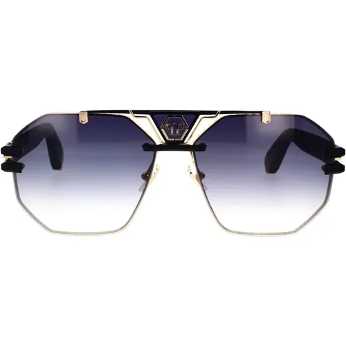 Sunglasses,Rose Gold Smoke Gradient Sonnenbrille - Philipp Plein - Modalova