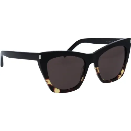 Iconic Sunglasses with Uniform Lenses , female, Sizes: 55 MM - Saint Laurent - Modalova