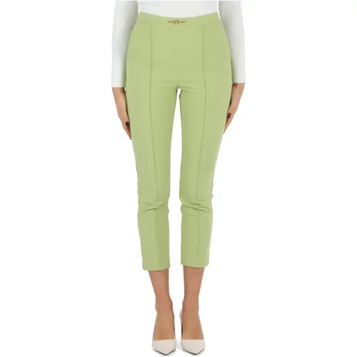 Bi-stretch Technical Fabric Trousers , female, Sizes: L, M, XS, S, XL - Elisabetta Franchi - Modalova
