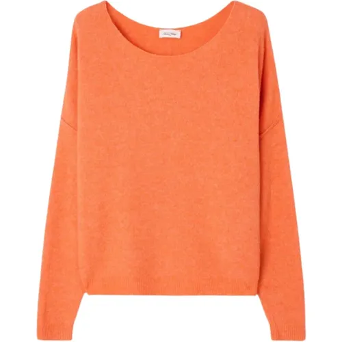 Oranger Pullover , Damen, Größe: M - American vintage - Modalova