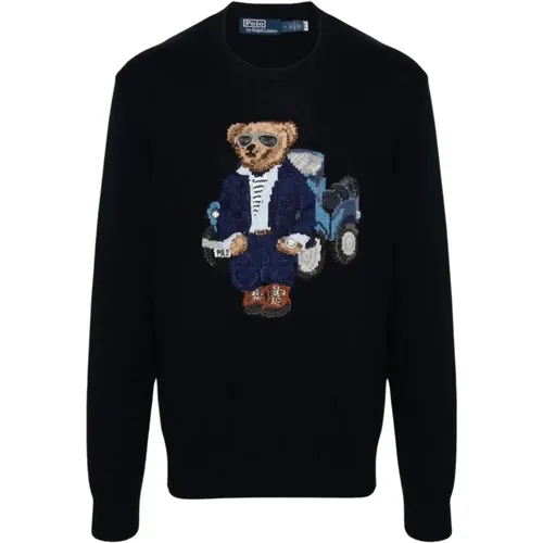Cotton Knit Sweater Polo Bear , male, Sizes: S, L, XL, M - Ralph Lauren - Modalova