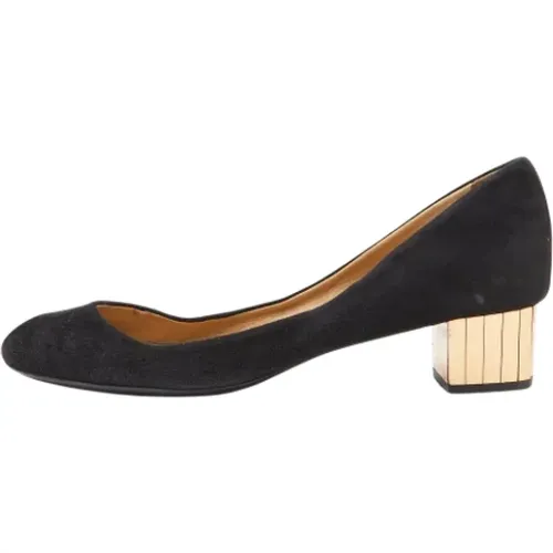 Pre-owned Suede heels , female, Sizes: 7 UK - Gucci Vintage - Modalova