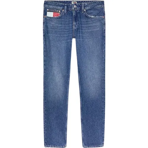 Slim Fit Faded Denim Jeans , male, Sizes: W34, W29, W28, W36, W33, W31, W30, W32, W38 - Tommy Hilfiger - Modalova