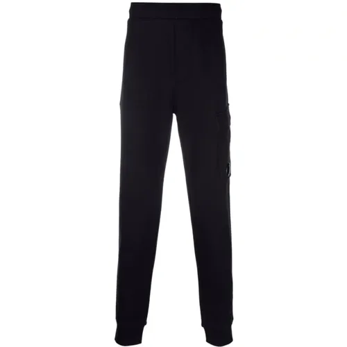 Dark Blue Jogging Pants Cargo Style , male, Sizes: L, M - C.P. Company - Modalova