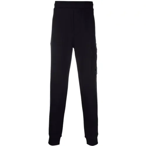 Dark Blue Jogging Pants Cargo Style , male, Sizes: XL, L, M - C.P. Company - Modalova