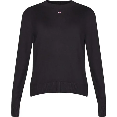 Pullover Tjw Essential Crew N , Damen, Größe: L - Tommy Jeans - Modalova