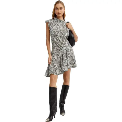 Asymmetric Mini Dress with Ruffle , female, Sizes: XS - Isabel marant - Modalova