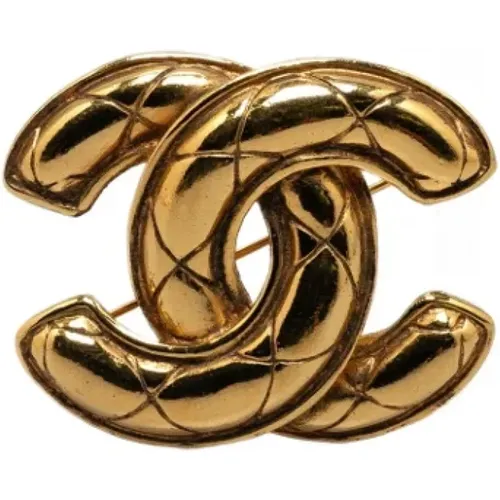 Pre-owned Metal brooches , female, Sizes: ONE SIZE - Chanel Vintage - Modalova