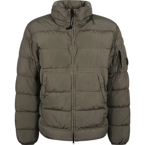 Khaki Gesteppte Leichte Jacke Aw24 , Herren, Größe: XL - C.P. Company - Modalova