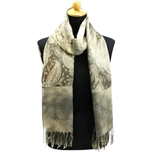 Pre-owned Wool scarves , female, Sizes: ONE SIZE - Armani Pre-owned - Modalova