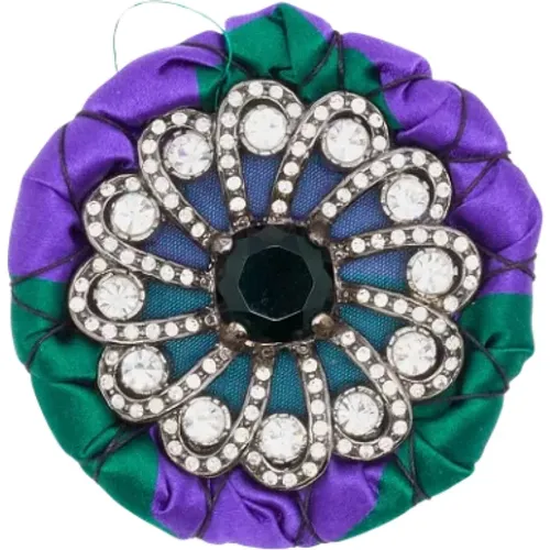 Pre-owned Satin brooches , female, Sizes: ONE SIZE - Miu Miu Pre-owned - Modalova