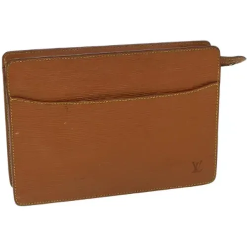 Pre-owned Leather clutches , female, Sizes: ONE SIZE - Louis Vuitton Vintage - Modalova