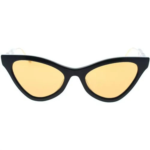 Elegante Cat-Eye Sonnenbrille mit Web-Motiv , Damen, Größe: 55 MM - Gucci - Modalova