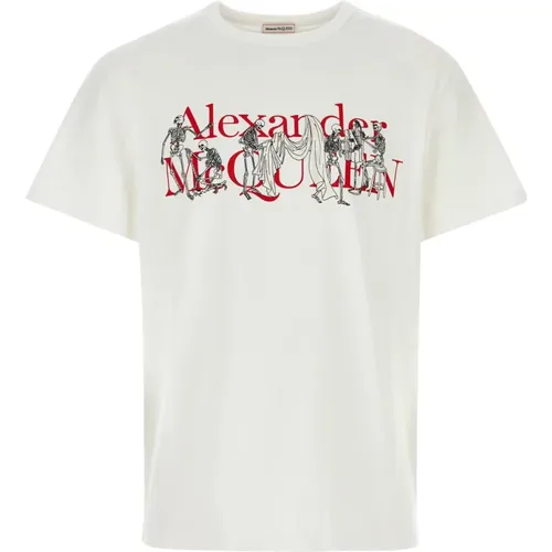 Lässiges Baumwoll T-Shirt , Herren, Größe: M - alexander mcqueen - Modalova