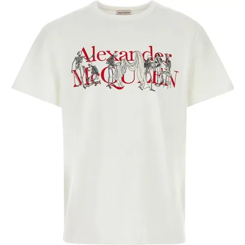 Lässiges Baumwoll T-Shirt , Herren, Größe: S - alexander mcqueen - Modalova