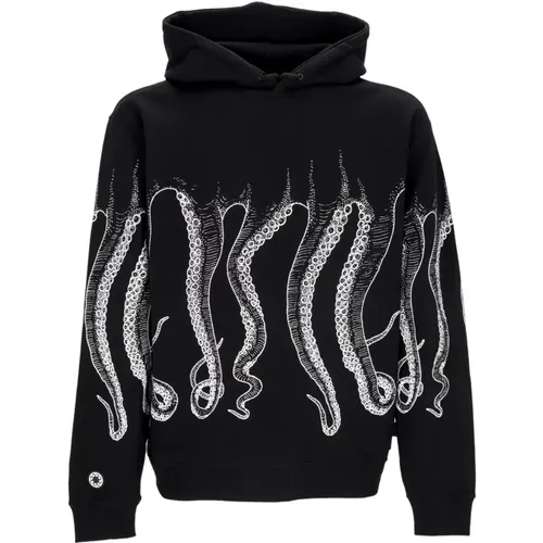 Leichter Hoodie Weiß/Schwarz , Herren, Größe: XL - Octopus - Modalova