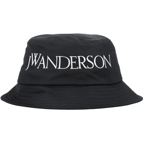 Stylish Bucket Hat with Logo , male, Sizes: ONE SIZE, S - JW Anderson - Modalova