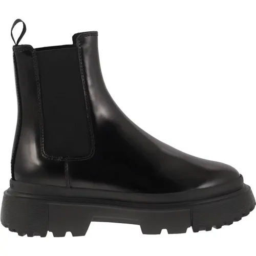 Moderne Stil Chelsea Boots , Damen, Größe: 39 1/2 EU - Hogan - Modalova