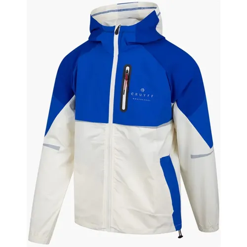 Nocturnal Blau/Weiß Abenteuer Windbreaker , Herren, Größe: L - Cruyff - Modalova