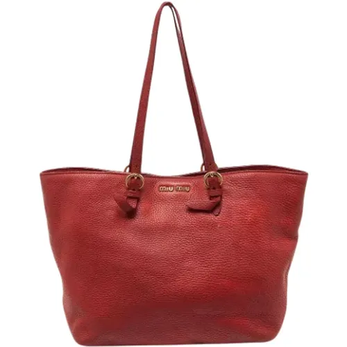 Pre-owned Leder totes - Miu Miu Pre-owned - Modalova