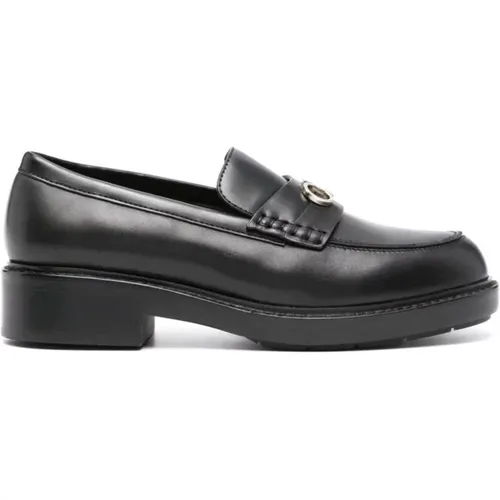 Schwarze Casual Geschlossene Niedrige Absätze Loafers , Damen, Größe: 36 EU - Calvin Klein - Modalova