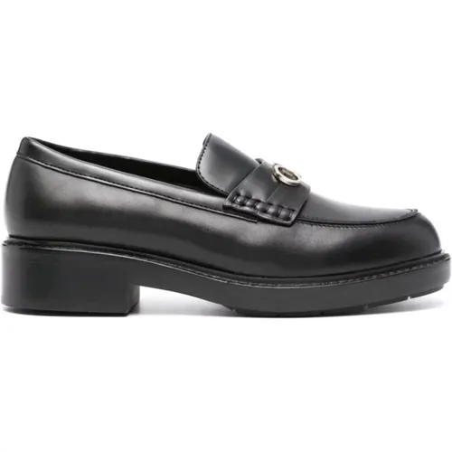 Schwarze Casual Geschlossene Niedrige Absätze Loafers , Damen, Größe: 37 EU - Calvin Klein - Modalova