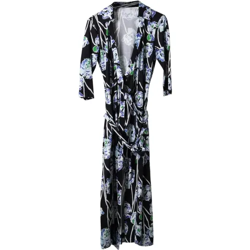 DVF Flower Print Dress , Damen, Größe: XS - Diane Von Furstenberg - Modalova
