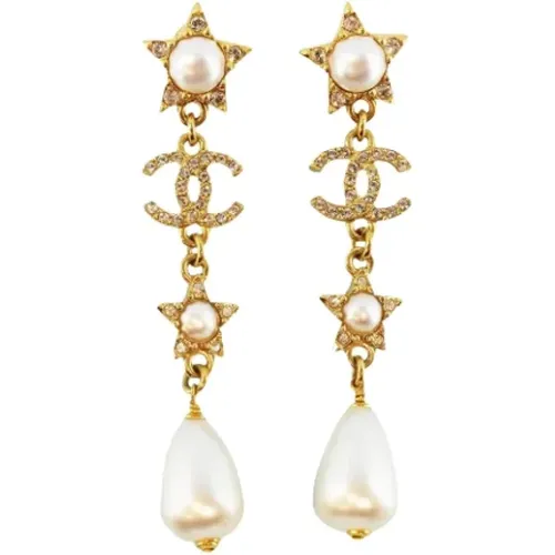 Pre-owned Metal earrings , female, Sizes: ONE SIZE - Chanel Vintage - Modalova