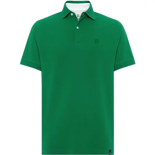 Baumwoll-Piqué-Poloshirt , Herren, Größe: S - Boggi Milano - Modalova