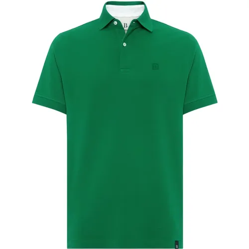Baumwoll-Piqué-Poloshirt , Herren, Größe: 2XL - Boggi Milano - Modalova