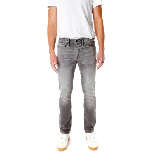 Ridge Straight Fit Low Waist Jeans , Herren, Größe: W32 L30 - Denham - Modalova