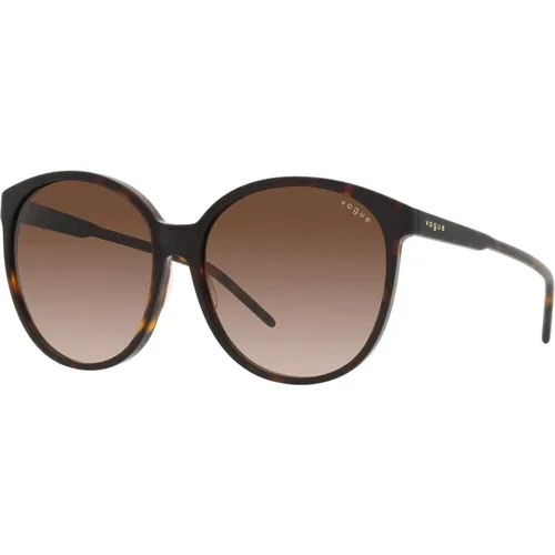 Womens Sunglasses Phantos Shape Havana , female, Sizes: 56 MM - Vogue - Modalova