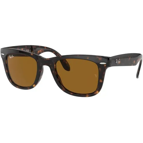 Folding Wayfarer Sunglasses in Color , male, Sizes: 50 MM - Ray-Ban - Modalova